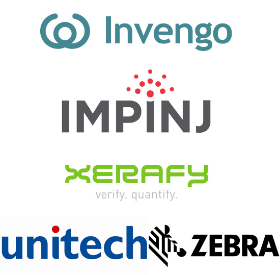 Impinj, Unitech, Edgebox, HP, Zebra, Cisco, Polycom, SAP, iOmega